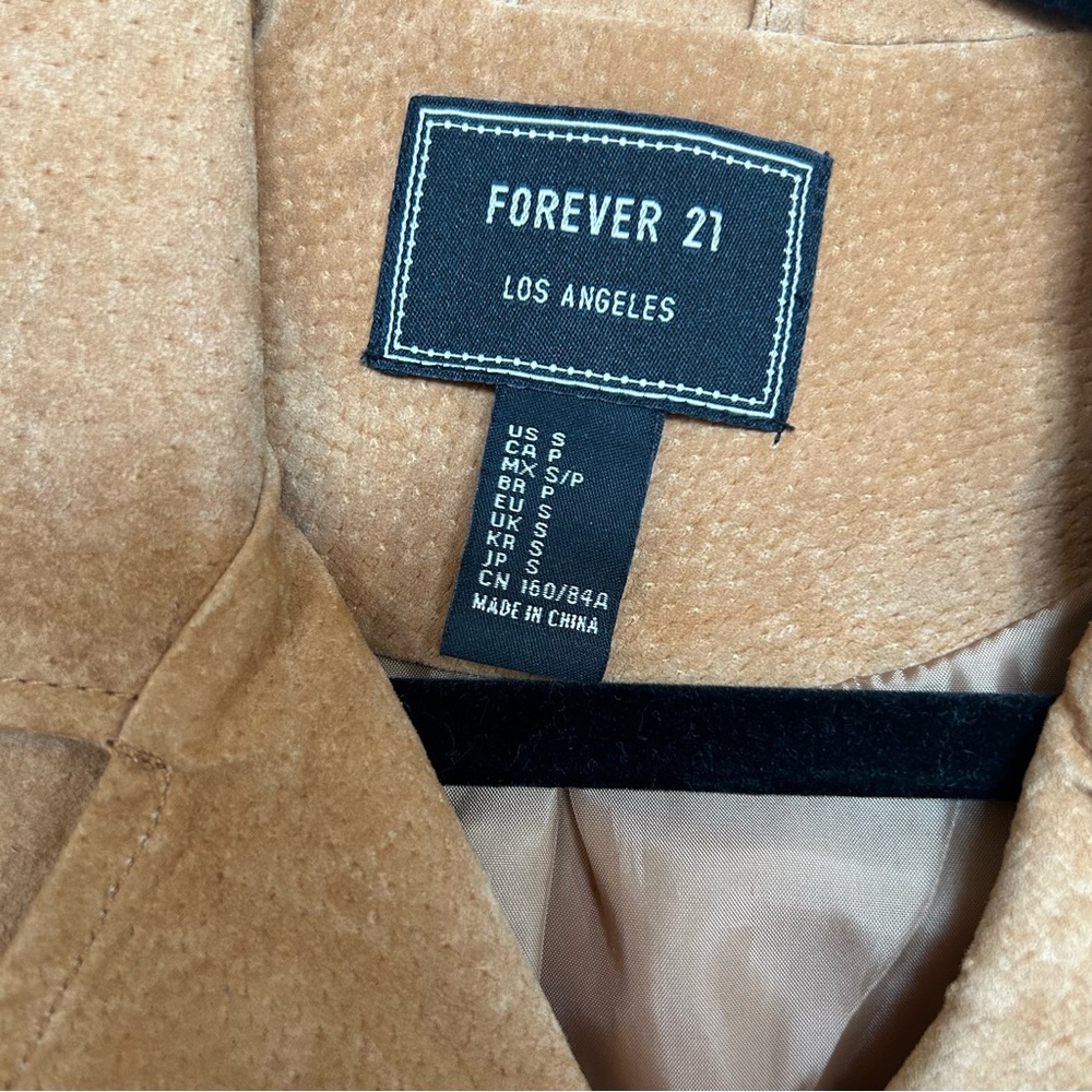 Tan Faux Suede Jacket with Gold Detail - Picture 7 of 7